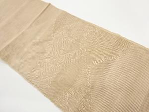 紗 抽象模様織出し名古屋帯